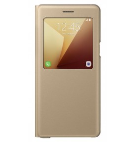 Husa S-View Standing Cover pentru Samsung Galaxy Note7, Gold